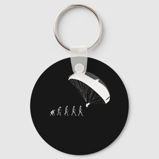 Paragliding Fallschirmfallschirme Höhenflüge Evolu Schlüsselanhänger (Vorderseite)