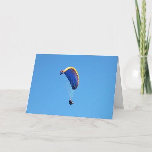 Paragliding Feiertagskarte (Vorderseite)