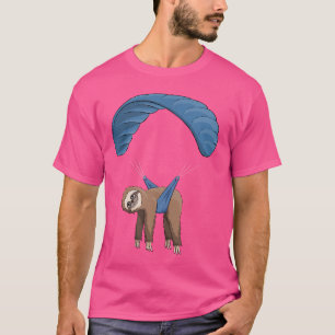 Paragliding Fliegend Sloth Skydiving Paraglider T-Shirt