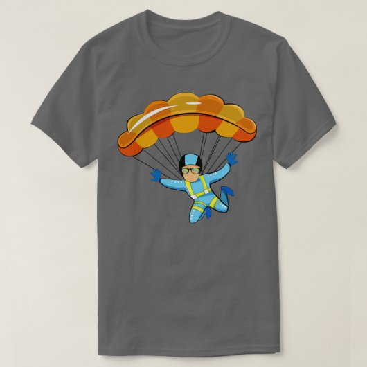 Paragliding-Illustration T-Shirt (Design vorne)