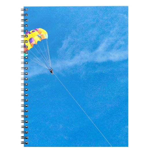 Paragliding im Freien Notizblock (Vorderseite)