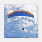 Paragliding im Wolken-2-Magnet Magnet (Vorne)