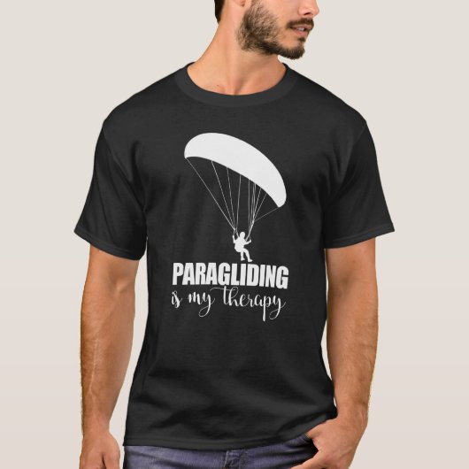 Paragliding Is My Therapy  Women Paraglider Advent T-Shirt (Vorderseite)