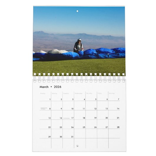 Paragliding Kalender (Mär 2026)