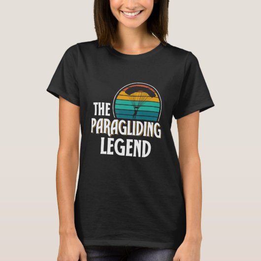Paragliding Legend Paraglider Glider Pilot Paragli T-Shirt (Vorderseite)