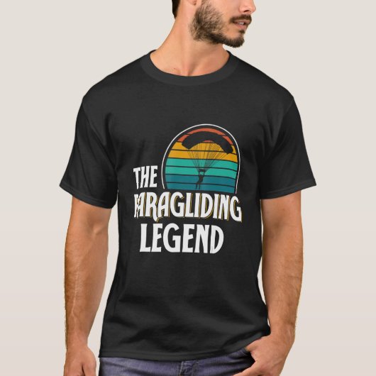 Paragliding Legend Paraglider Glider Pilot Paragli T-Shirt (Vorderseite)