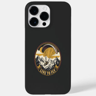Paragliding Live To Fly Berge Abenteuer Emblem Case-Mate iPhone 14 Pro Max Hülle