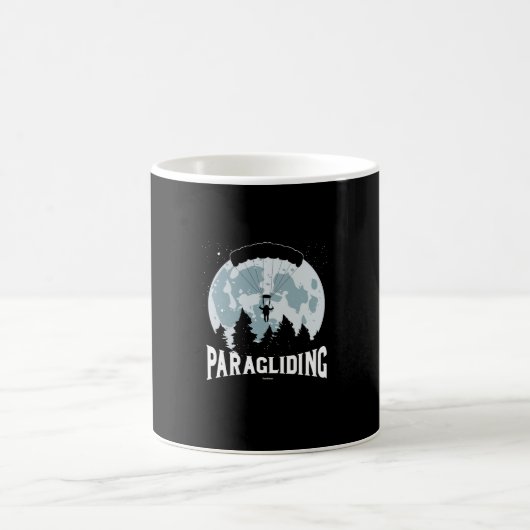 Paragliding Moon Paraglider Adventure Daredevil Kaffeetasse (Mittel)