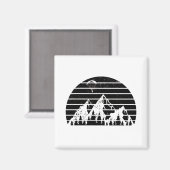 Paragliding Mountains | Air Sports Paraglider Gift Magnet (Vorderseite/Rückseite)