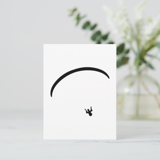 Paragliding Postkarte (Stehend Vorderseite)