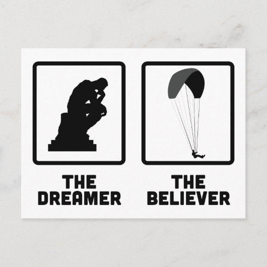 Paragliding Postkarte (Vorderseite)