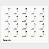 Paragliding Quadratischer Aufkleber (Blatt)