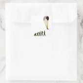 Paragliding Quadratischer Aufkleber (Tasche)