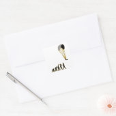 Paragliding Quadratischer Aufkleber (Umschlag)