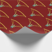 Paragliding-Strichmännchen Geschenkpapier (Ecke)
