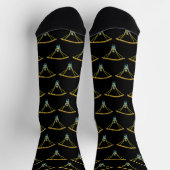 Paragliding-Strichmännchen Socken (Oben)