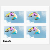 PARAGLIERUNG RECHTECKIGER AUFKLEBER (Blatt)