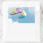 PARAGLIERUNG RECHTECKIGER AUFKLEBER (Tasche)