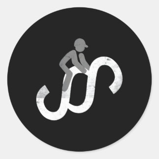 Paragraphen Rider Pedant Stickler Anwälte Runder Aufkleber