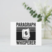 Paragraphen Whisperer | Geschenkidee für Anwälte Postkarte (Stehend Vorderseite)