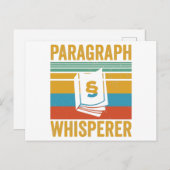 Paragraphen Whisperer | Geschenkidee für Anwälte Postkarte (Vorne/Hinten)