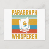 Paragraphen Whisperer | Geschenkidee für Anwälte Postkarte (Vorderseite)