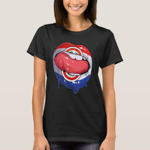 Paraguay Fan Flag Mouth Soccer Paraguay T-Shirt