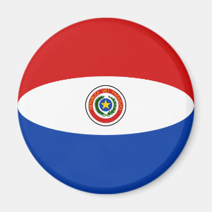Paraguay Fischaugen-Flagge-Magnet Magnet