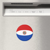 Paraguay Fisheye Flag Magnet (In Situ (Geschirrspüler))