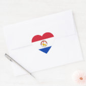 Paraguay Flag Heftsticker Herz-Aufkleber (Umschlag)