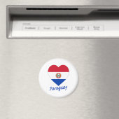 Paraguay Flag Herz Magnet (In Situ (Geschirrspüler))