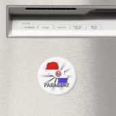 Paraguay Flag Karte 2.0 Magnet (In Situ (Geschirrspüler))