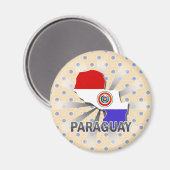 Paraguay Flag Karte 2.0 Magnet (Vorderseite/Rückseite)