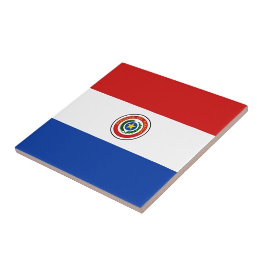 Paraguay Flag Keramik Tile Fliese (Seite)