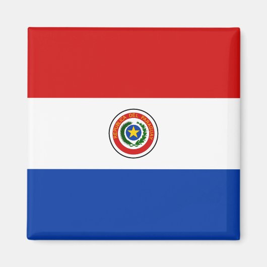 Paraguay Flag Magnet (Vorne)