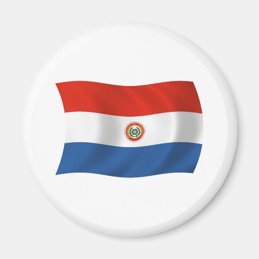 Paraguay Flag Magnet (Vorne)