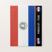 Paraguay Flag & Paraguay Land / Paraguay Puzzle (Vertikal)