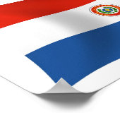 Paraguay Flag Poster Print (Ecke)