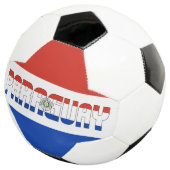 Paraguay Flag Red White Blue Tricolor Patriotic Fußball (Dreiviertel)