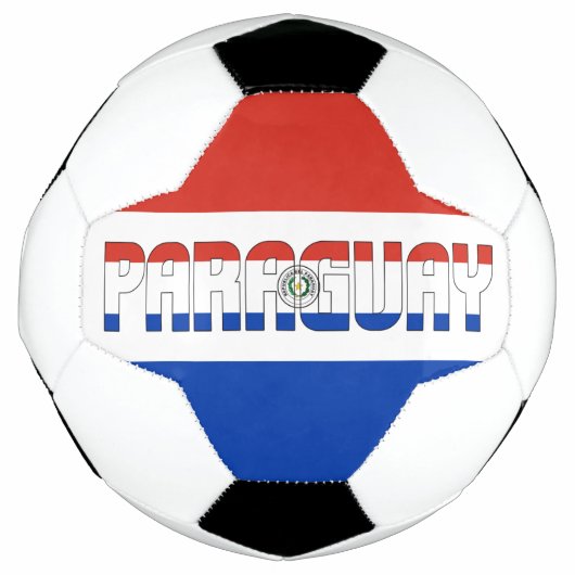 Paraguay Flag Red White Blue Tricolor Patriotic Fußball (Vorderseite)