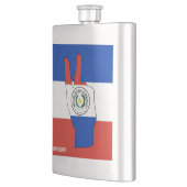 Paraguay Flag Sieg Signatur Patriotic Flachmann (Links)