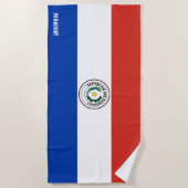 Paraguay Flag Splendid Patriotic Strandtuch (Vorderseite)
