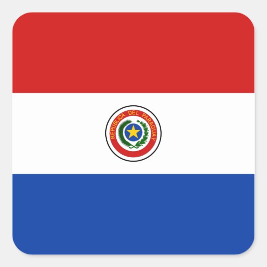 Paraguay Flag Sticker (Vorderseite)