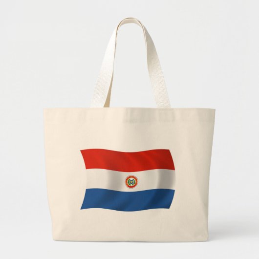 Paraguay Flag Tote Bag Jumbo Stoffbeutel (Vorne)