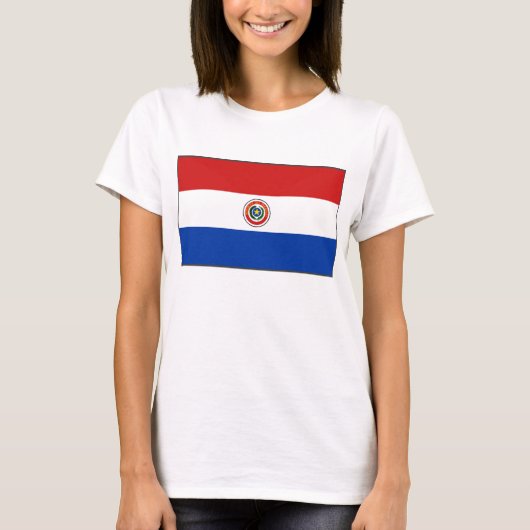 Paraguay Flag x Map T - Shirts (Vorderseite)