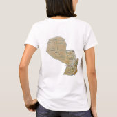 Paraguay Flag x Map T - Shirts (Rückseite)