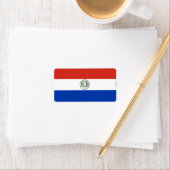 Paraguay-Flagge Adressaufkleber (Insitu)