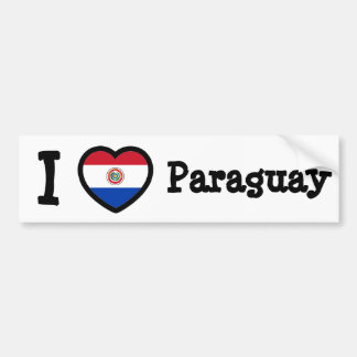 Paraguay-Flagge Autoaufkleber