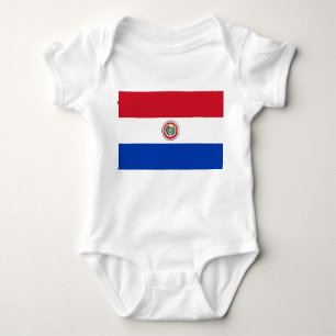 Paraguay-Flagge Baby Strampler