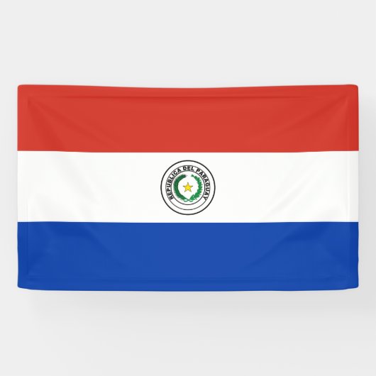 Paraguay-Flagge Banner (Horizontal)